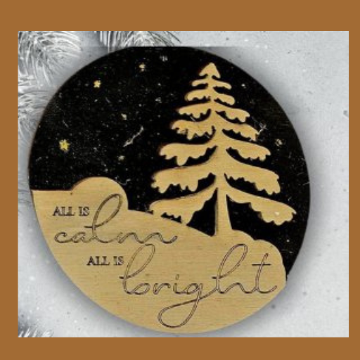 All Is Calm All Is Bright Ornament DIY Kit