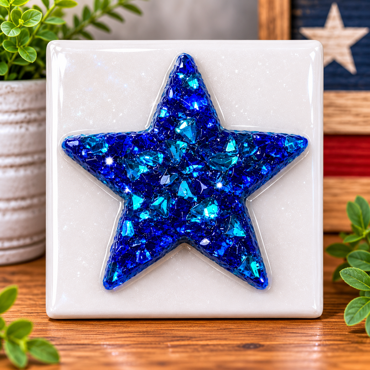 ๐บ๐ธ June 23rd Patriotic Crushed Glass & Resin Block Trio Workshop ๐บ๐ธ