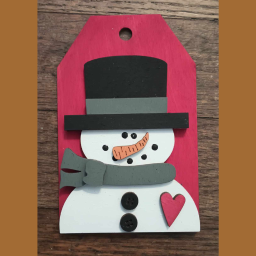 Snowman Tag Ornament
