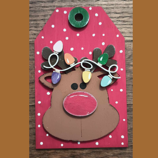 Reindeer Tag Ornament
