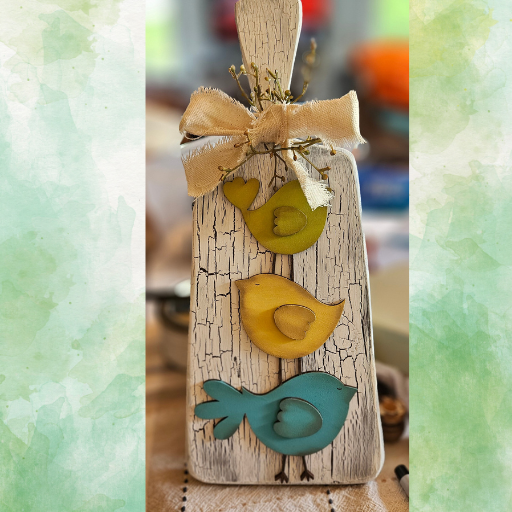 Sept 30th, 2025🎃 Decorative Cutting board with Birds🎃 Hosted by Southern Grace Mercantile at Painting Around (Copy)