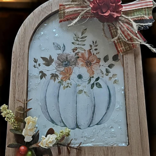 Framed Pumpkin Art