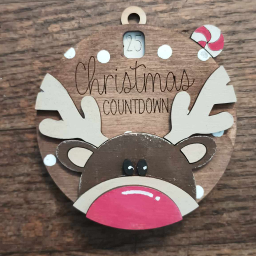 Reindeer Countdown Ornament